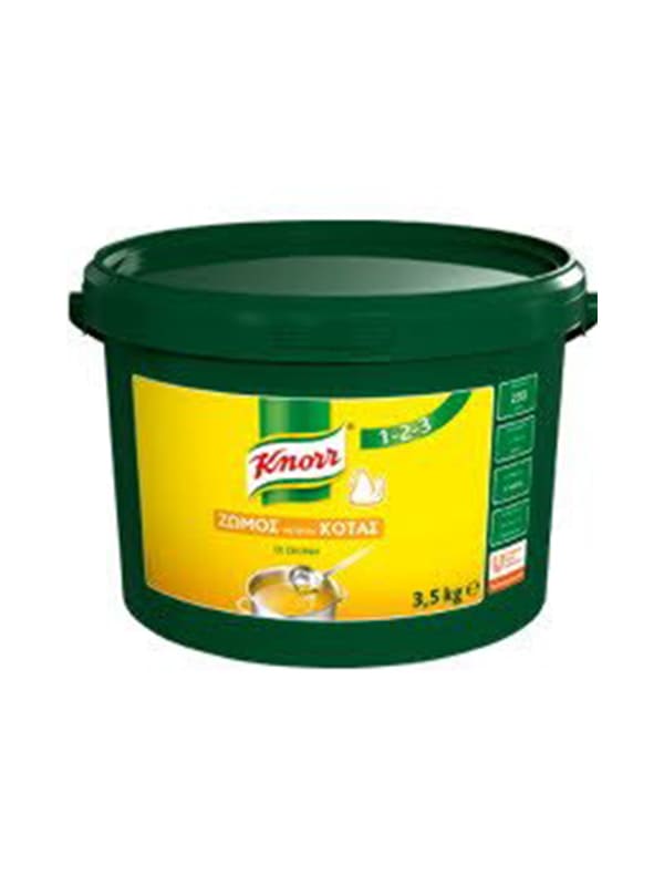 Ζωμός 1-2-3 με γεύση κοτόπουλο 3,5kg KNORR