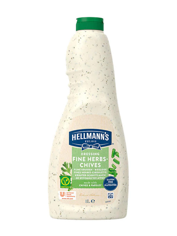 Dressing fine herbs-chives 1lt HELLMANN'S