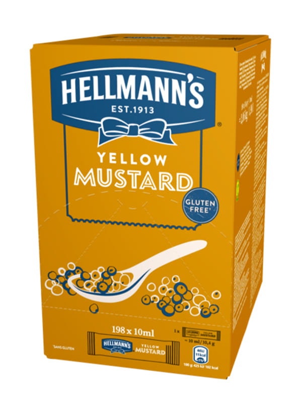 Μερίδες μουστάρδας 10ml HELLMANN'S
