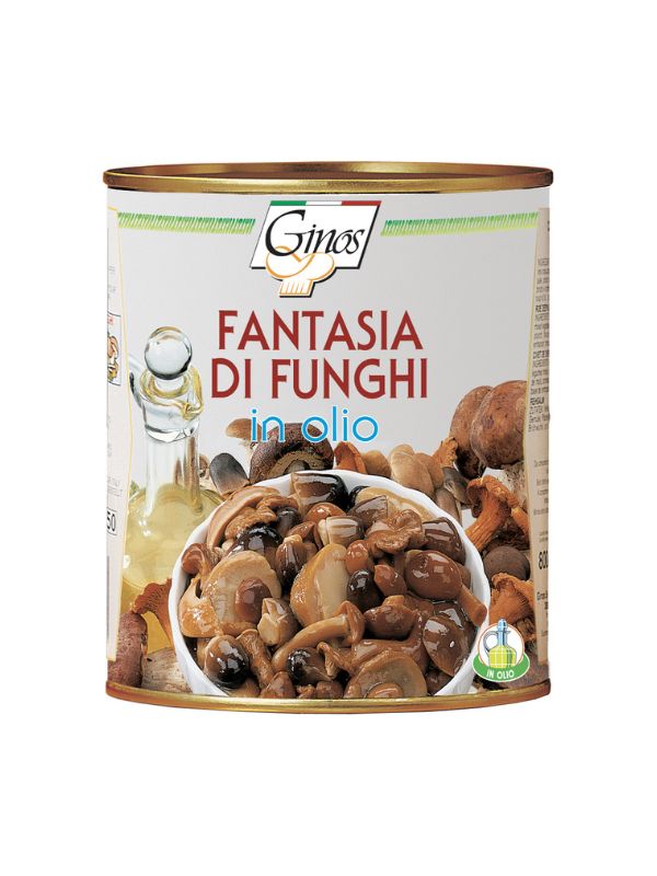 Ποικιλία μανιταριών Fantasia σε λάδι Ginos 780gr