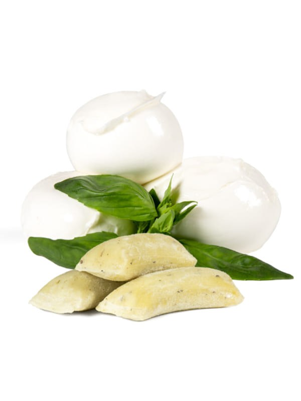 Basil Gnocchi 35/40gr Filled with Buffalo Mozzarella 3kg Del Prete