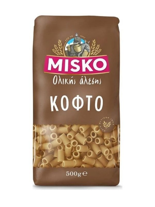Κοφτό μακαρονάκι ολικής άλεσης 500g MISKO