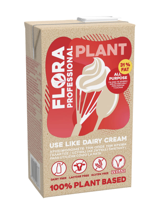 Vegan φυτική κρέμα για όλες χρήσεις 31% Flora 1lt