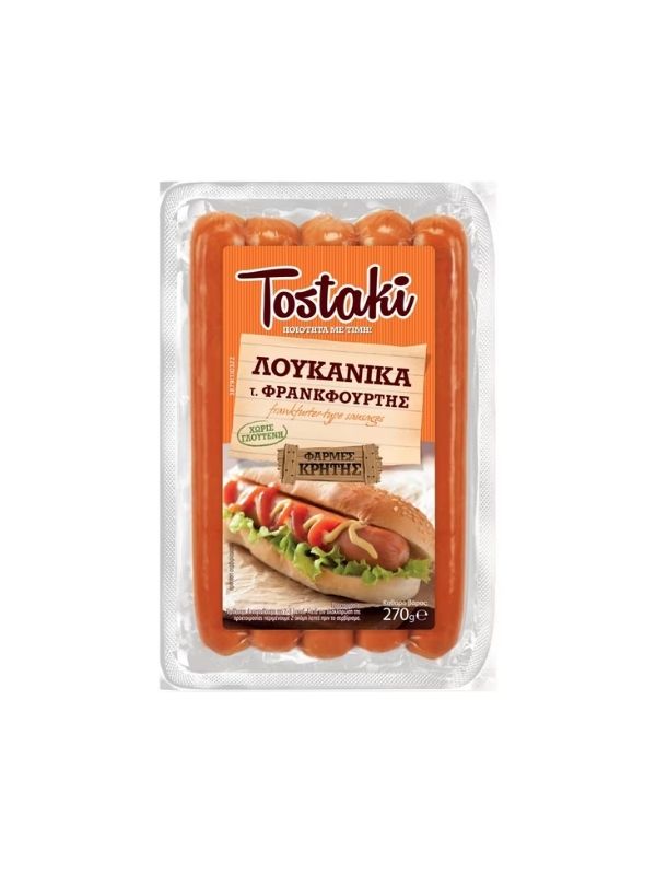 TOSTAKI ΛΟΥΚΑΝΙΚΑ τΦΡΑΝΚΦΟΥΡΤΗΣ 270g