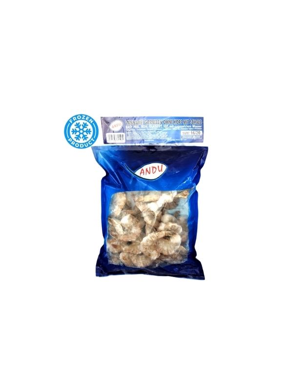 Γαρίδες vannamei 16/20 Χ/Κ 1kg ANDURONDA