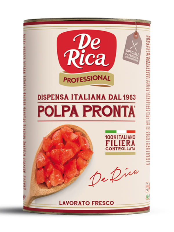 Περαστή τομάτα σε κύβους (κονκασέ) 5kg DE RICA