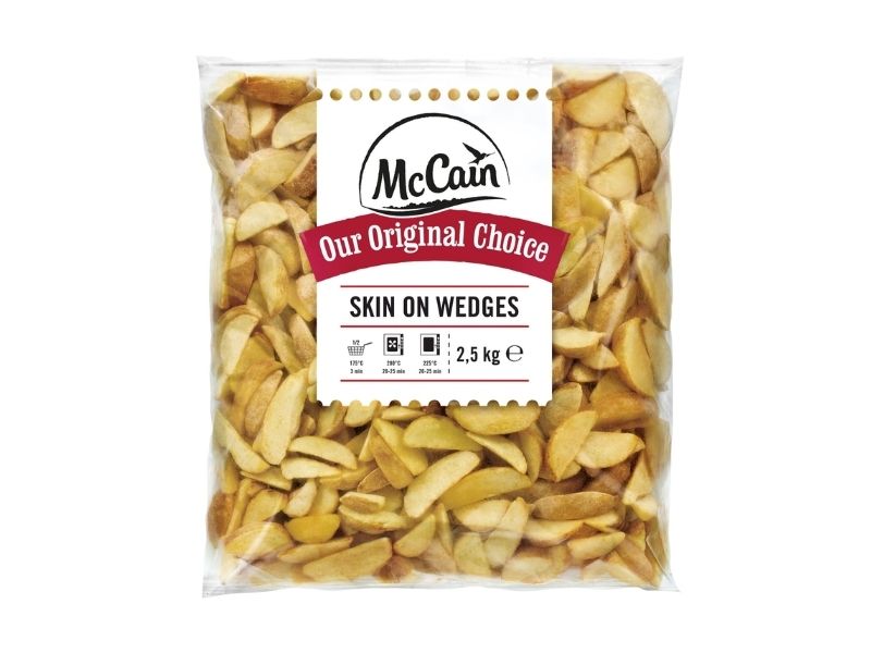 MCCAIN ΠΡΟΤΗΓ.ΠΑΤΑΤΕΣ SKIN ON WEDGES 5X2.5kg