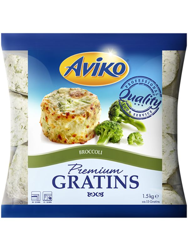 AVIKO GRATINS BROCCOLI 6X1.5kg