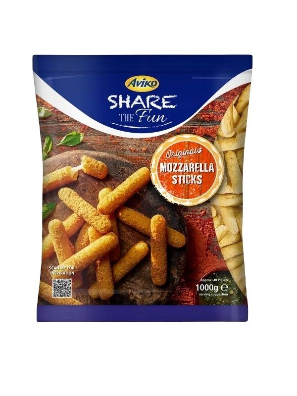 Aviko mozzarella sticks 1kg