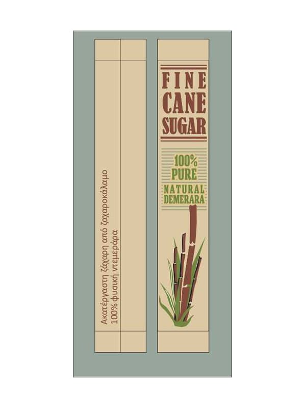 Ζάχαρη καστανή ακατέργαστη σε στικ 1700x5gr