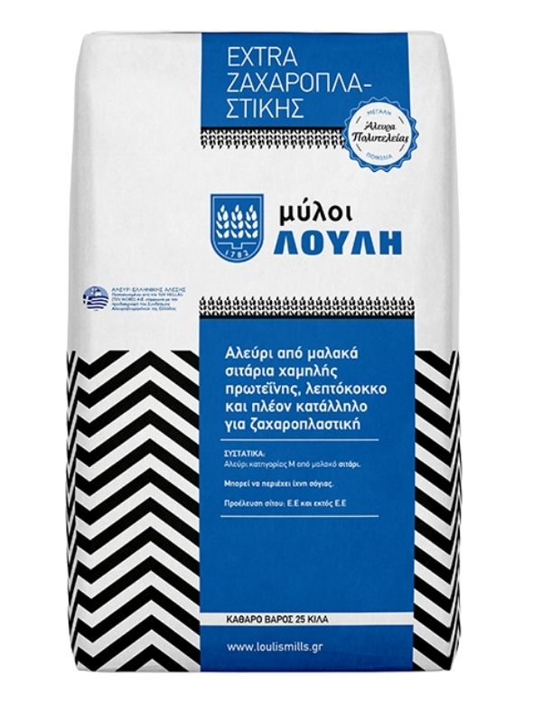 Αλεύρι Extra ζαχαροπλαστικής 25kg ΜΥΛΟΙ ΛΟΥΛΗ