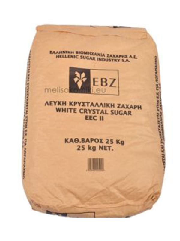 Ζάχαρη λευκή κρυσταλλική 25kg