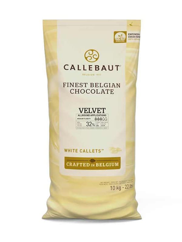 Λευκή σοκολάτα velvet 32% Barry Callebaut 10kg