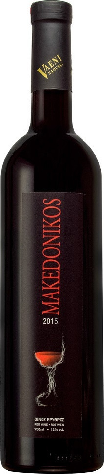 Οινος Μακεδονικος ερυθρος ξηρος 750ml