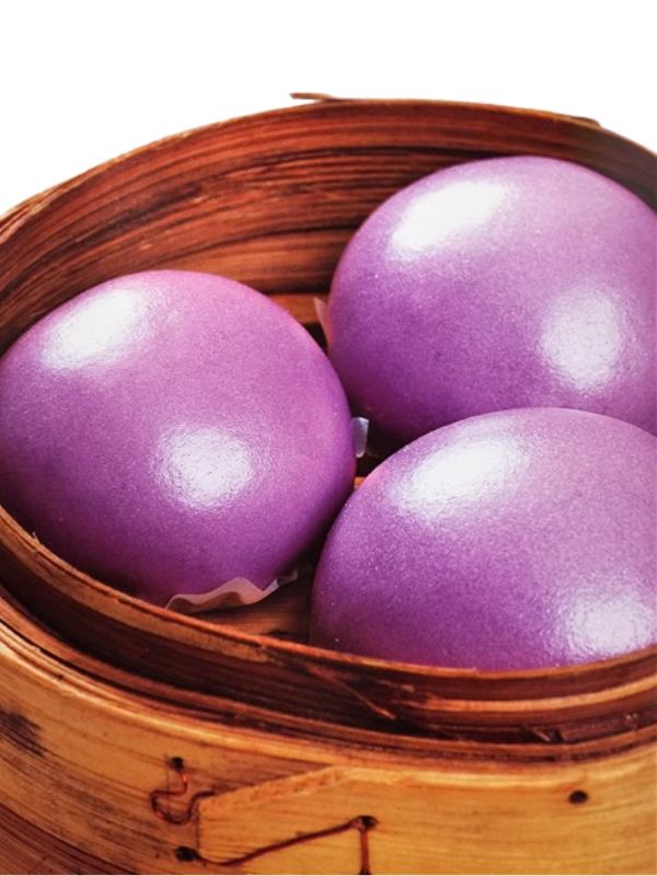 Buns ατμού μωβ (στρογγυλά) 28x40gr