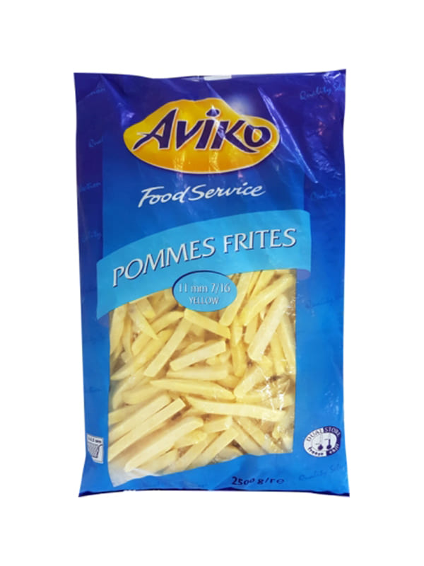 Προτηγανισμένες πατάτες (11x11) 2,5kg AVIKO