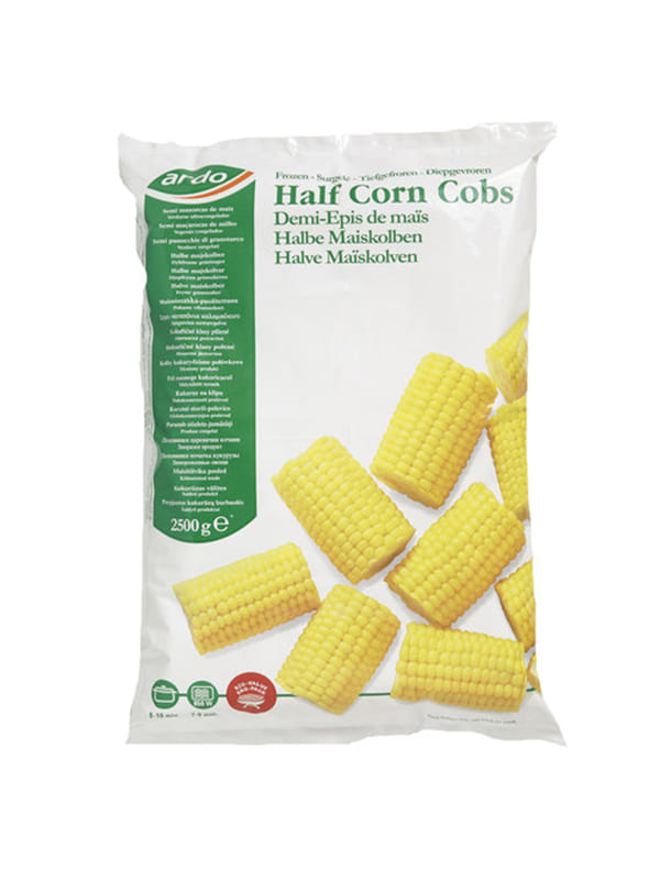 Καλαμπόκι κομμένο στη μέση IQF 2,5kg ARDO