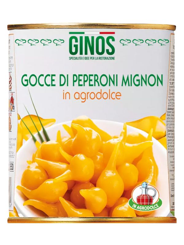 Πιπεράκι κίτρινο mignon δάκρυ Ginos 790gr