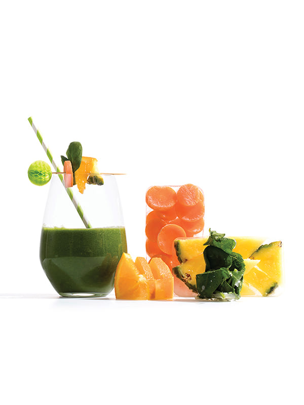 Smoothies-green freak (σπανάκι, καρότο, πορτοκάλι, ανανάς) IQF 140gr