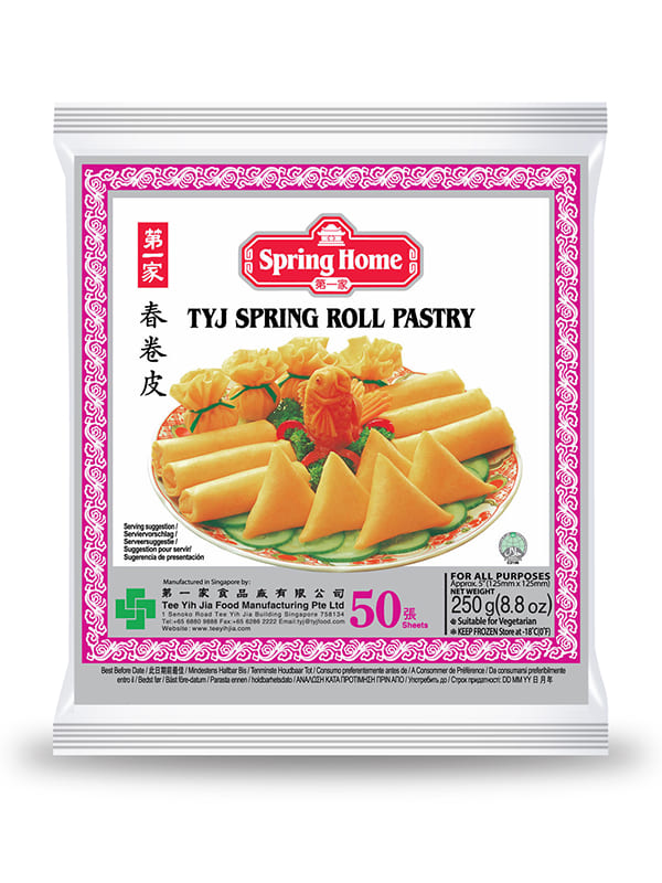 Spring roll wrappers 125mm (50sts) 250gr