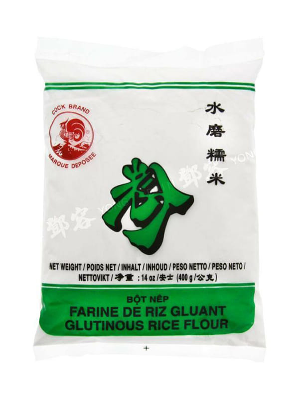 Glutinous rice flour (green) 400g COCK BRAND
