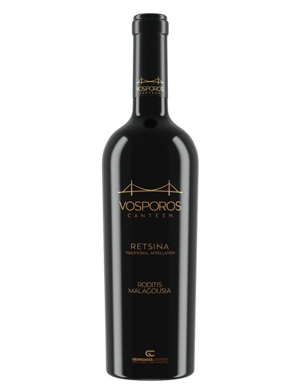 Vosporos ρετσίνα λευκό ξηρό 750ml Georgiades Canteen