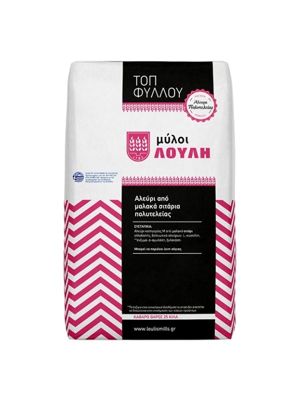 Αλεύρι top φύλλου 25kg ΜΥΛΟΙ ΛΟΥΛΗ