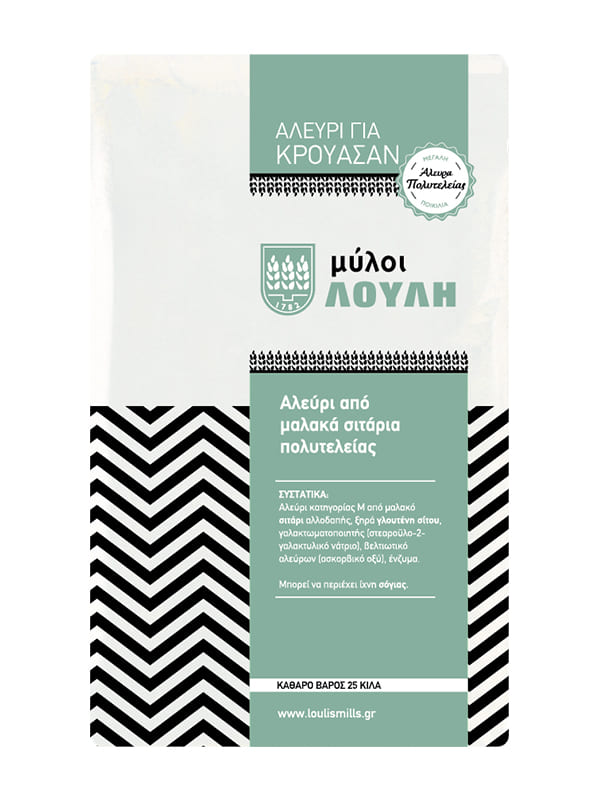 Αλεύρι για κρουασάν Κατ. M 25kg ΜΥΛΟΙ ΛΟΥΛΗ