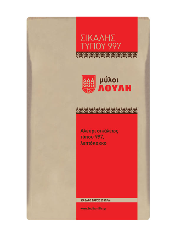 Αλεύρι Σίκαλης Τύπου 997 25kg ΜΥΛΟΙ ΛΟΥΛΗ