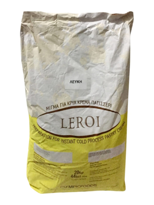 Κρέμα πατισερί λευκή κρύα Leroi 20kg OLYMPIC FOODS