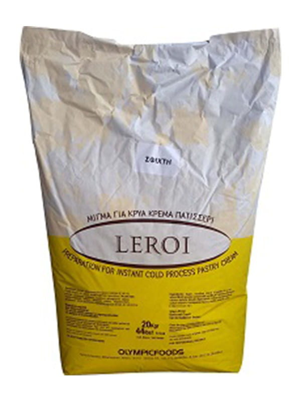 Κρέμα πατισερί κίτρινη κρύα (σφικτή) Leroi 20kg OLYMPIC FOODS