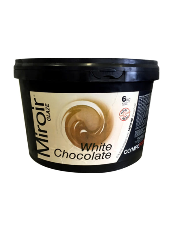 Γκλασάζ λευκής σοκολάτας (Miroire) 6kg OLYMPIC FOODS