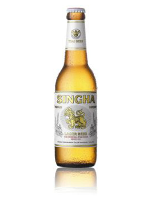 Singha beer 5% glass bottle 330ml