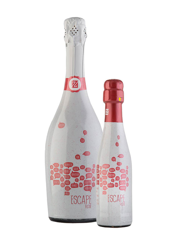 Οίνος ροζέ αφρώδης Ντεμπίνα 50% & Βλαχ.-Μπεκ.50% escape 750ml Zoinos Winery