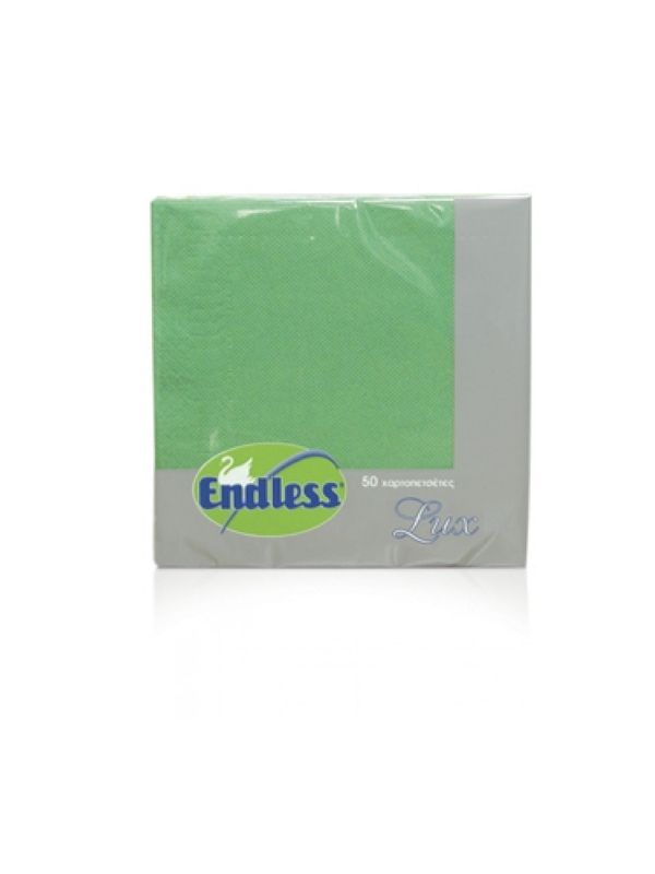 Χαρτοπετσέτες lux 33χ33 πράσινες 20x50φ