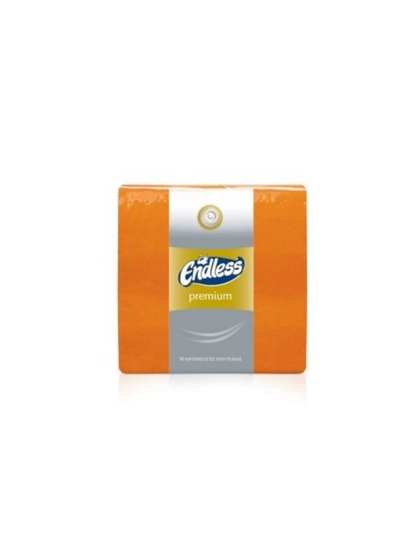 Χαρτοπετσέτες lux 33χ33 πορτοκαλί 20x50φ