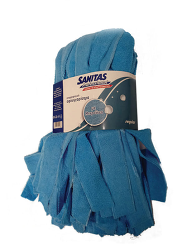 Σφουγγαρίστρα επαγωγική μικροϊνών μπλε Sanitas 300gr