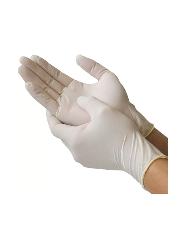 Γάντια latex με πούδρα λευκά L 10x100τεμ SANITAS