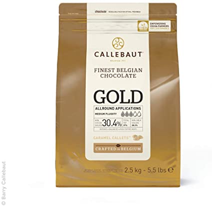 Σοκολάτα gold καραμέλα 30.4% callets Barry Callebaut 2.5kg