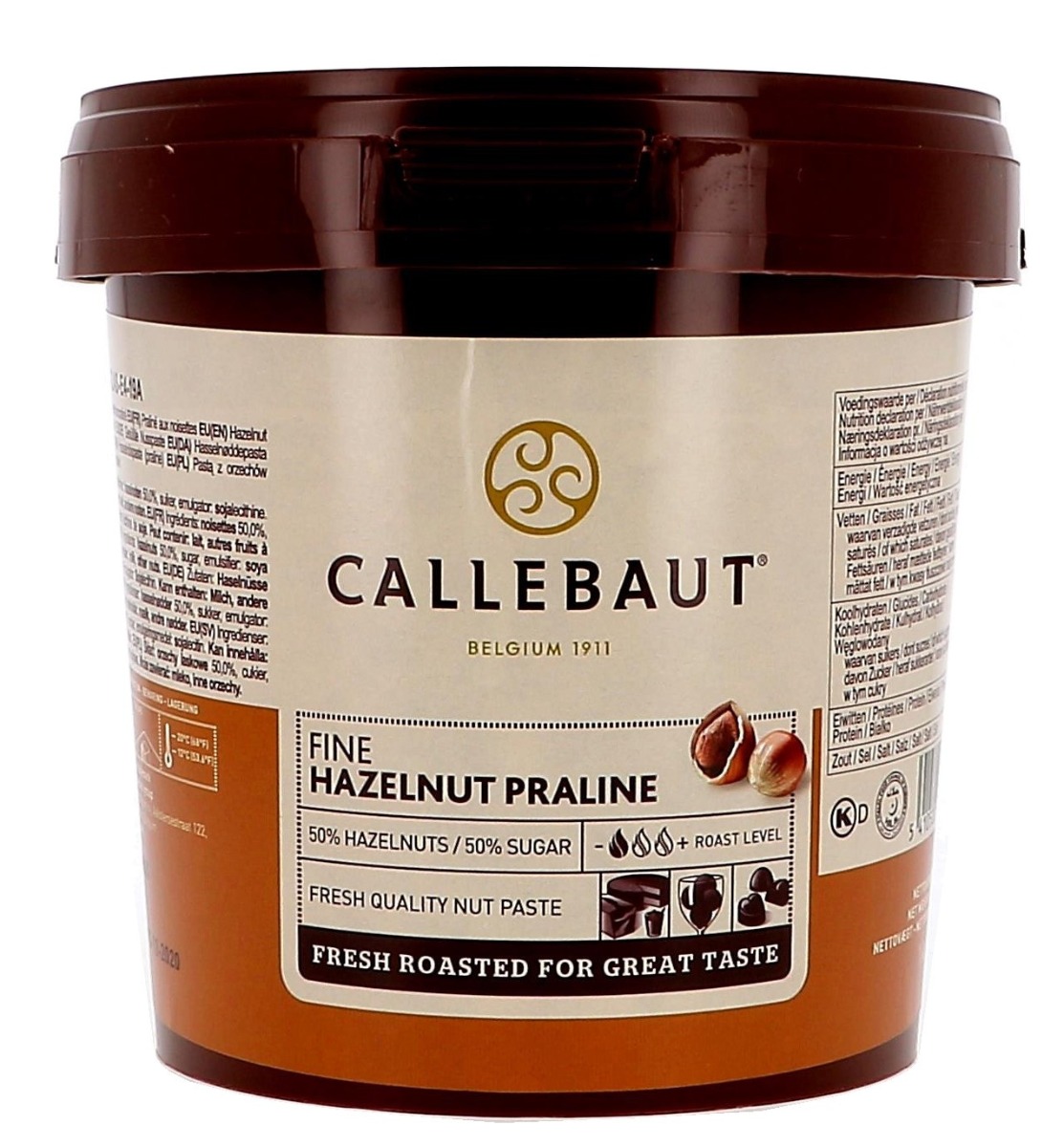 Καθαρή πάστα φουντουκιού Barry Callebaut 5kg