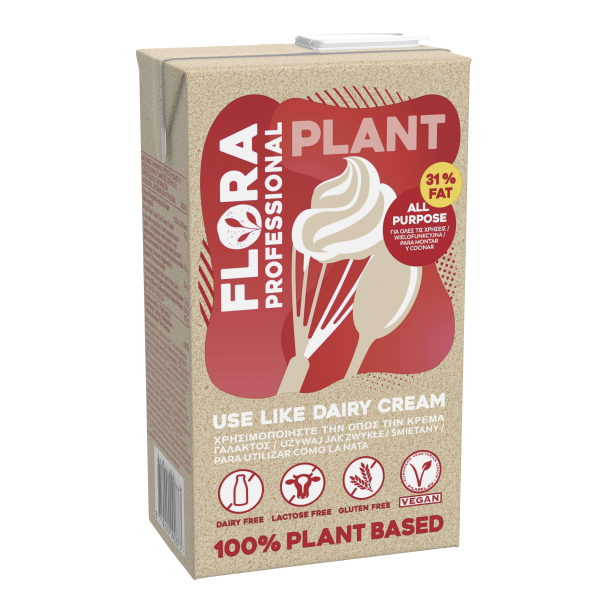 Vegan φυτική κρέμα για όλες χρήσεις 31% Flora 1lt