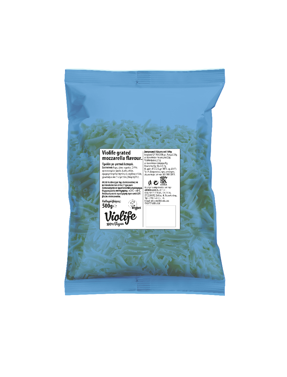 Vegan mozzarella τριμμένη VioLife 500γρ